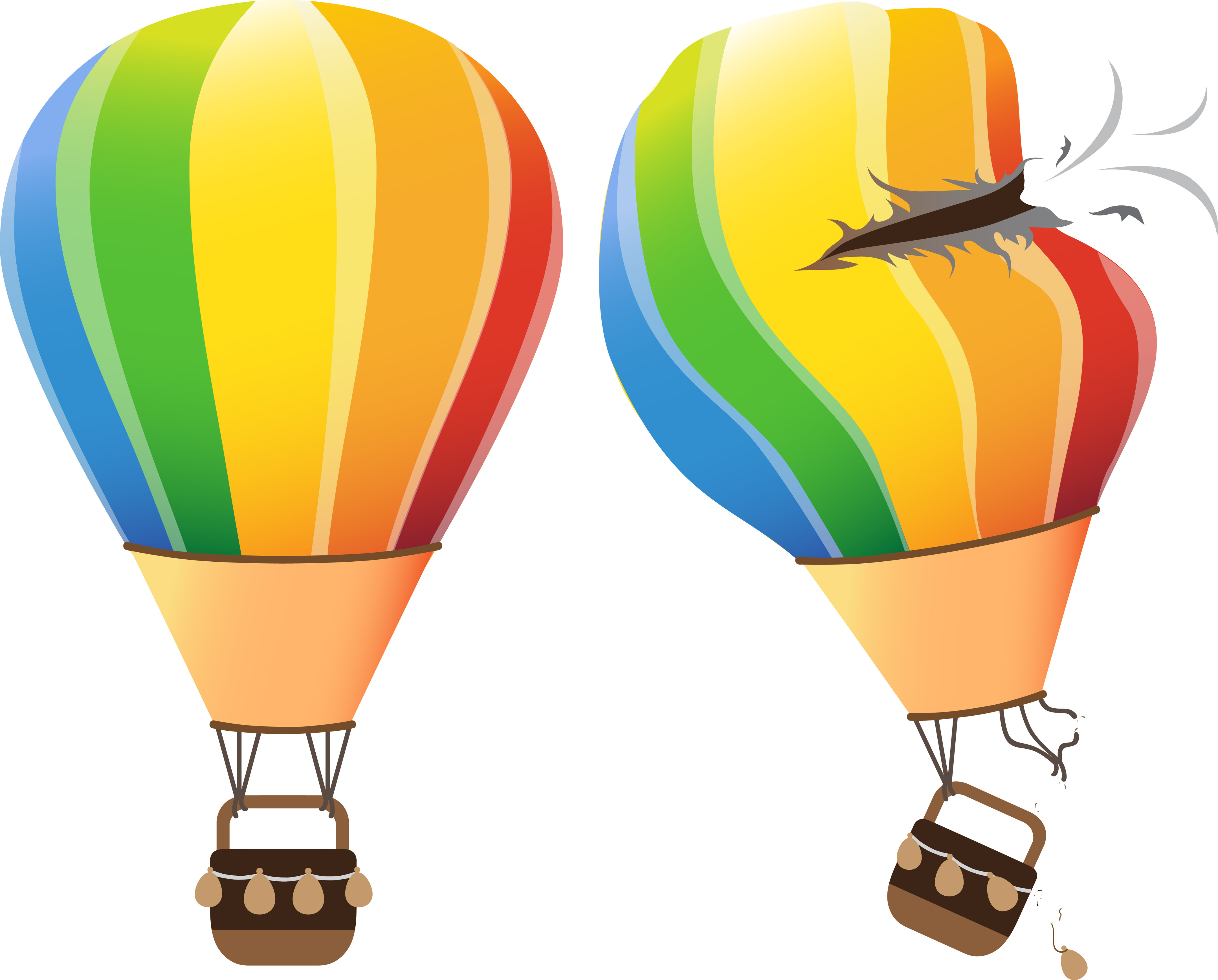 Deflated balloon
